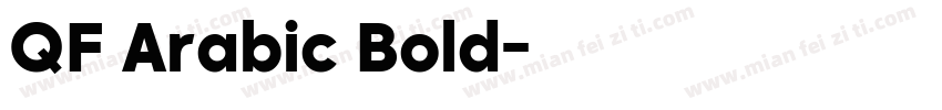 QF Arabic Bold字体转换